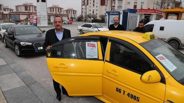 Taksicilerin bir günlük kazancı Mehmetçiğe